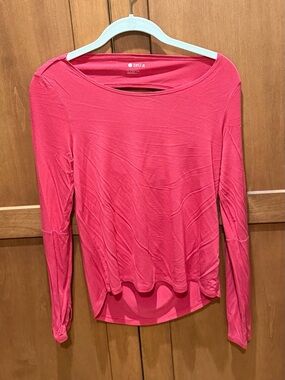 Zella Girl Long-Sleeve Red Shirt